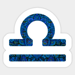 Libra Paisley Zodiac Sign Sticker